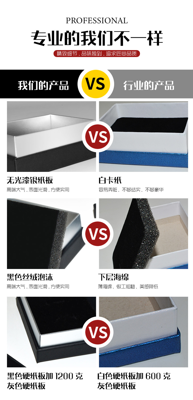 饰品盒包材生产定制对比图